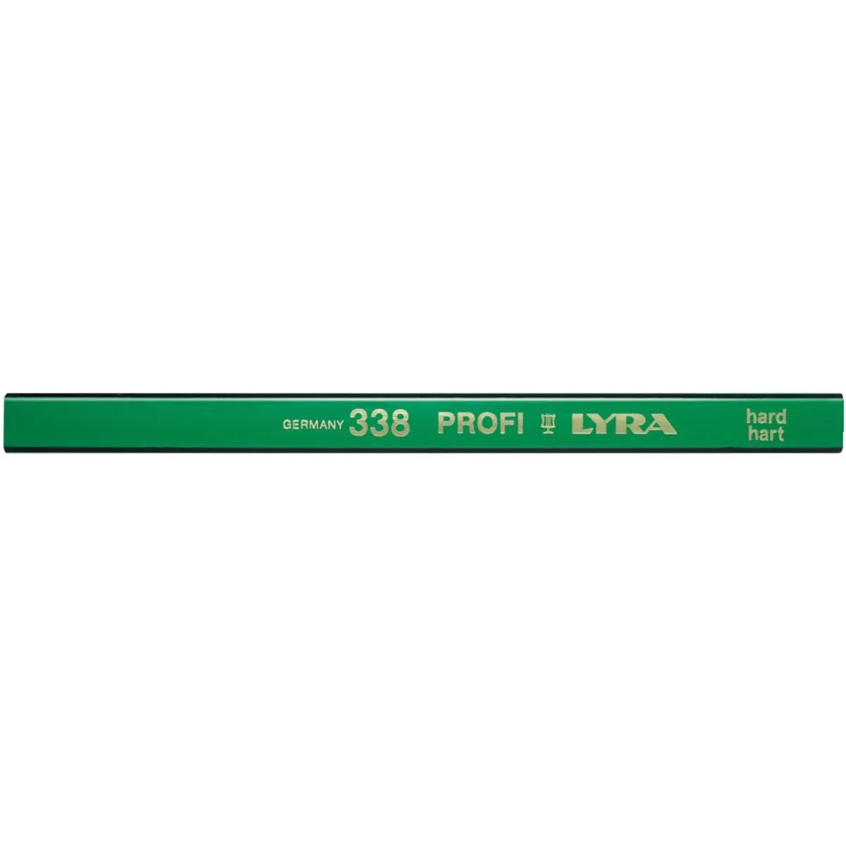 Stolarska olovka poluovalna 10H 18cm zelena