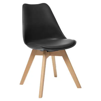 Stolica Baya 48x55x81cm crna Atmosphera Createur Dinterieur