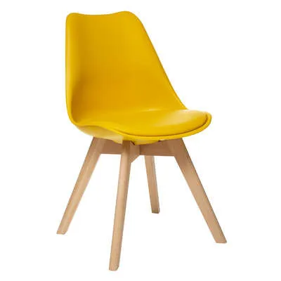 Stolica Baya 48x55x81cm žuta Atmosphera Createur Dinterieur