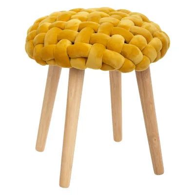 Stolica Cosy 39x43cm žuta Atmosphera Createur Dinterieur