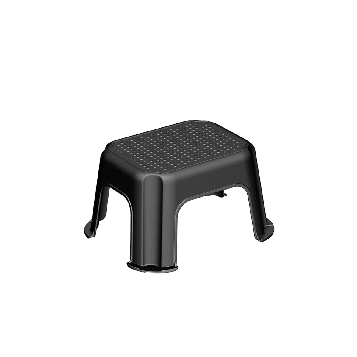 Stolica-stepenik Basic 431x358x238mm pvc crna Rotho