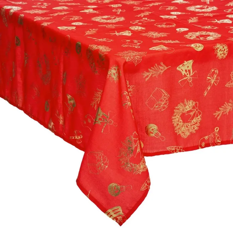 Stolnjak 140x240cm crveni Feeric Lights and Christmas