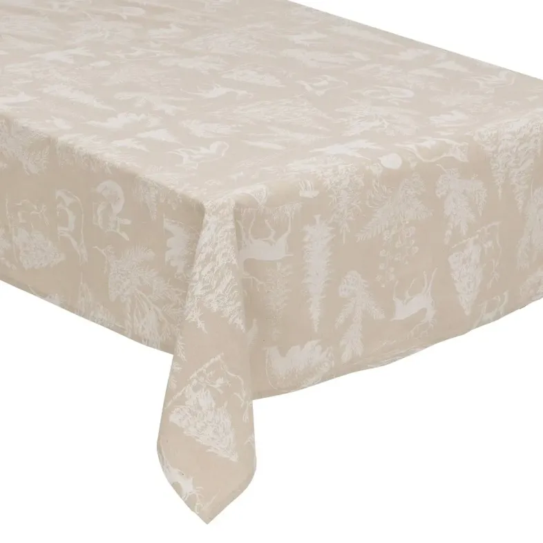 Stolnjak sa dezenom životinja 140x240cm bež/beli Atmosphera