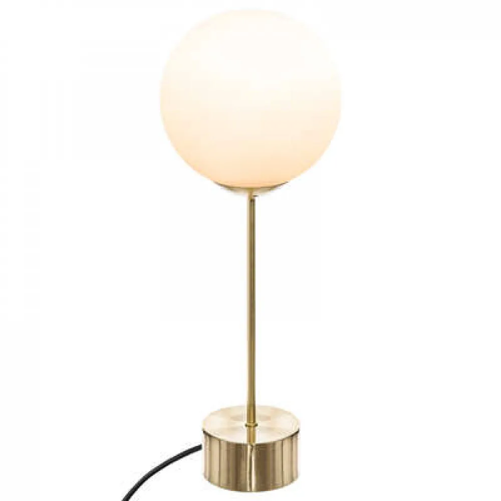 Stona lampa Dris 1x25W 43cm boja zlata/mlečno bela Atmosphera