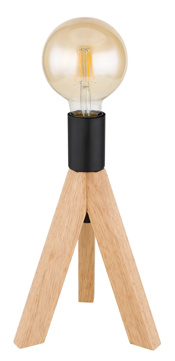 Stona lampa Kira E27 max 60W boja drveta/crna Globo