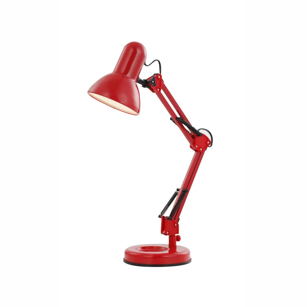 Stona radna lampa FAMOUS 1x40W E27 crvena