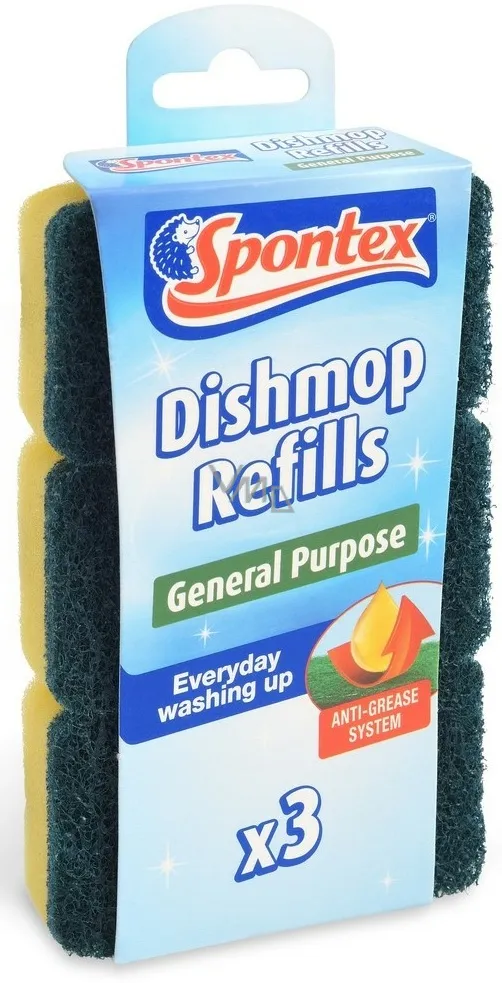 Sunđer za pranje posuđa Dishmop 3/1 za opšte namene Spontex