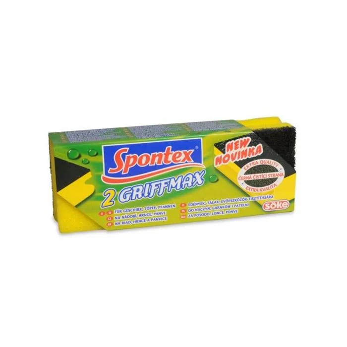 Sunđer za pranje posuđa sa površ.za ribanje Griffmax 2/1 Spontex
