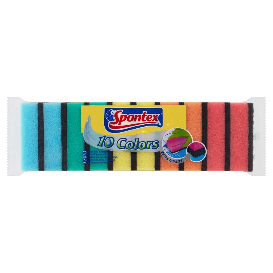 Sunđer za pranje posuđa sa pov.za ribanje Colors 10/1 Spontex
