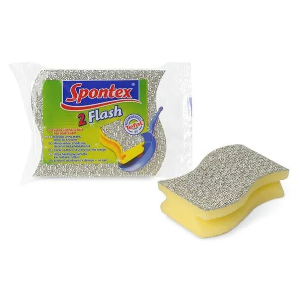 Sunđer za pranje posuđa sa pov.za ribanje Flash 2/1 Spontex