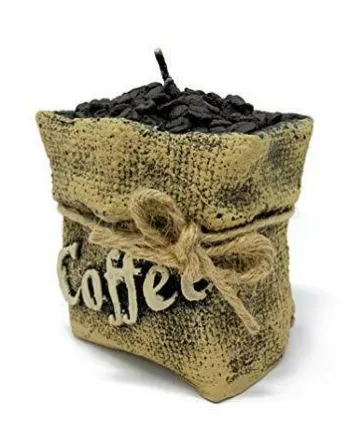 Sveća Coffee 8x10.5x11cm u obl. džaka kafe Artman