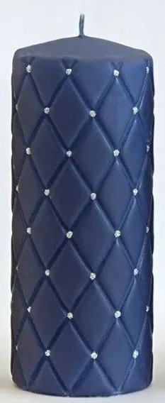 Sveća Florence mat fi 7x14cm teget Artman