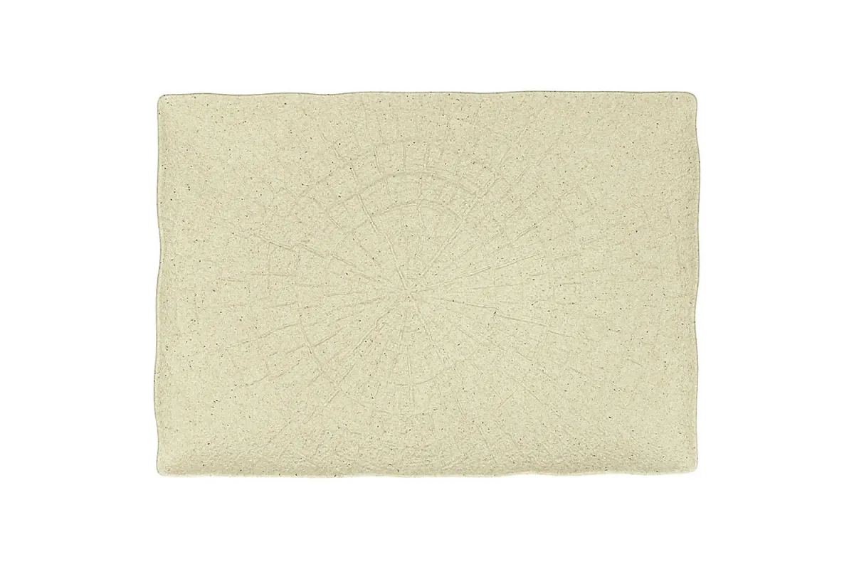 Tanjir pravougaoni Vulcania Salento 29x20cm bež Tognana