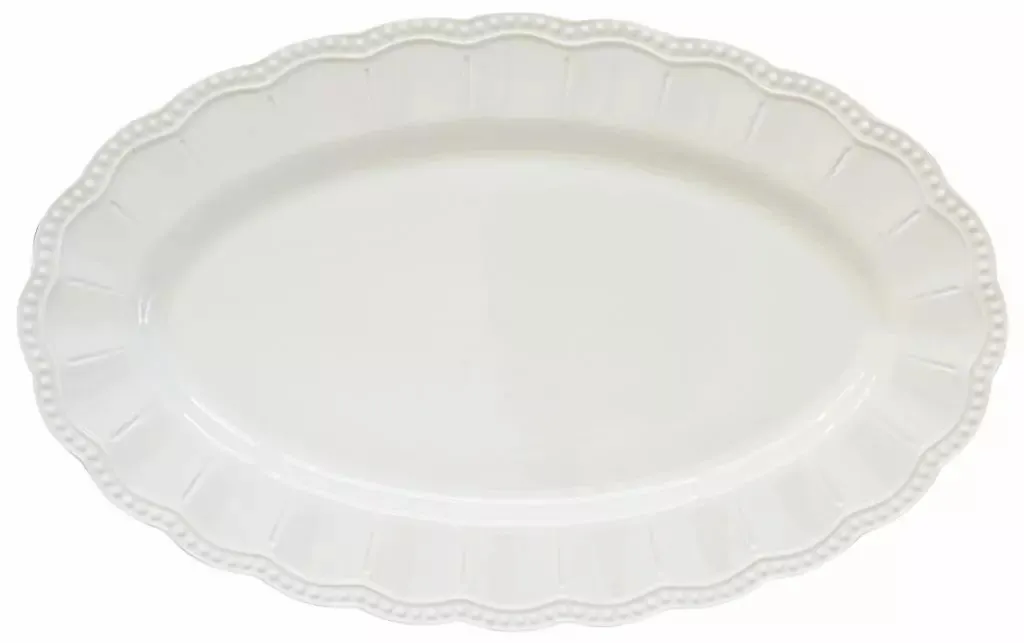 Tanjir za posluživanje Elite ovalni 36x23cm beli Easy Life
