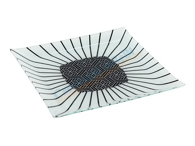 Tanjir za posluživanje kvadratni  Boho Chic 30x30cm beli M-casa