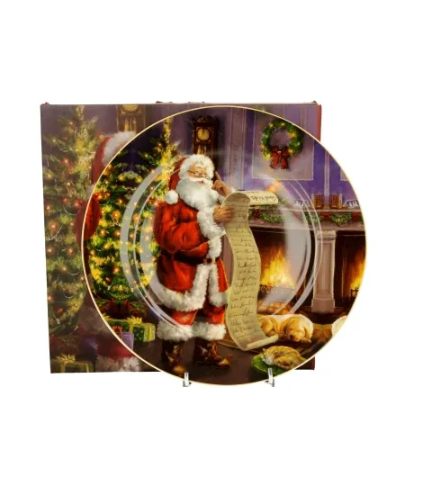 Tanjir za posluživanje Santa letter fi 27cm u poklon pakovanju Duo