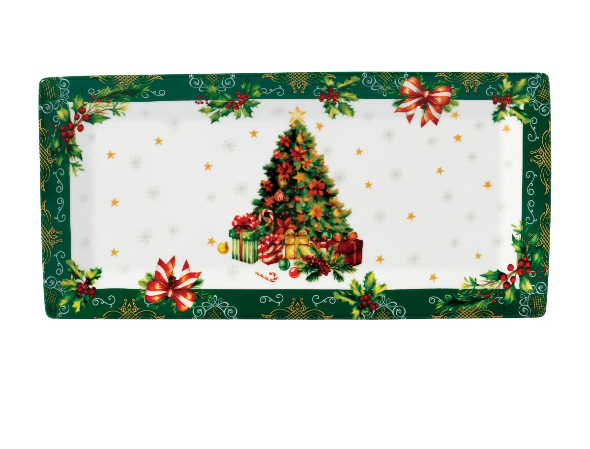 Tanjir za posluživanje Winter Holiday 32.5x15.7cm u poklon pakovanju