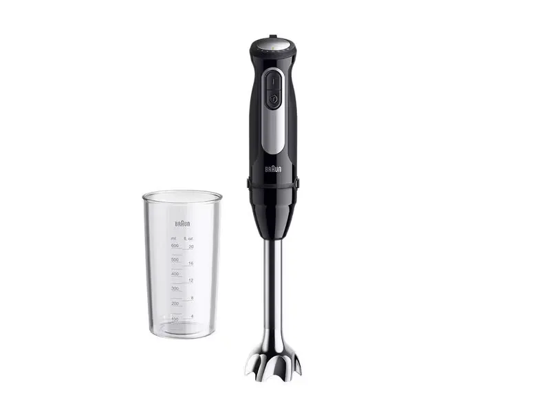 Štapni mikser Multiquick 5 Pro 750-1000W crni  sa posudom Braun