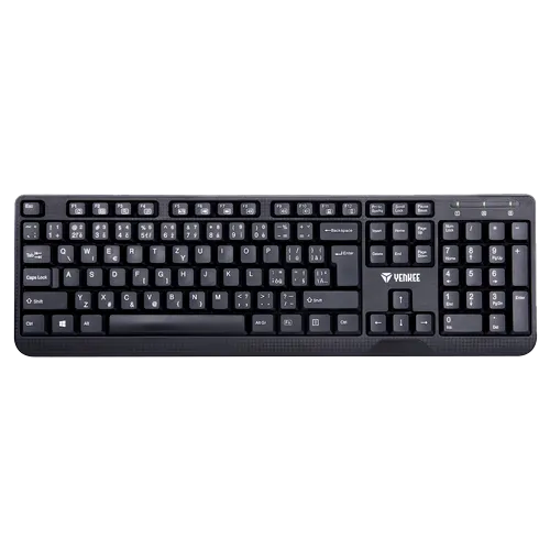 Tastatura sa USB priključkom sa niskoprofilnim tipkama crna Yenkee