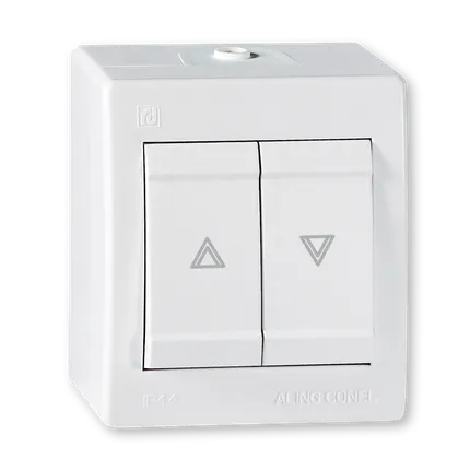 Taster sklopka za roletne POWER 10A 250V IP44 bela