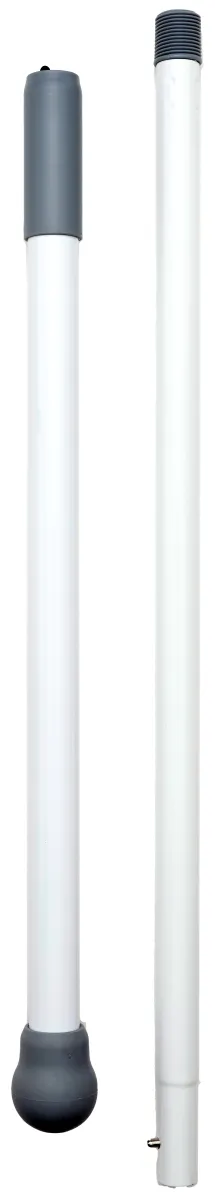 Telesk. drška 107-150cm metalna bela Smart