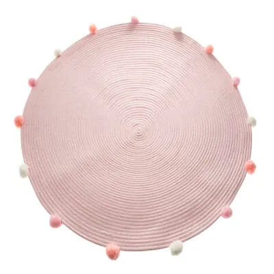 Tepih fi 90cm rozi Atmosphera Createur Dinterieur