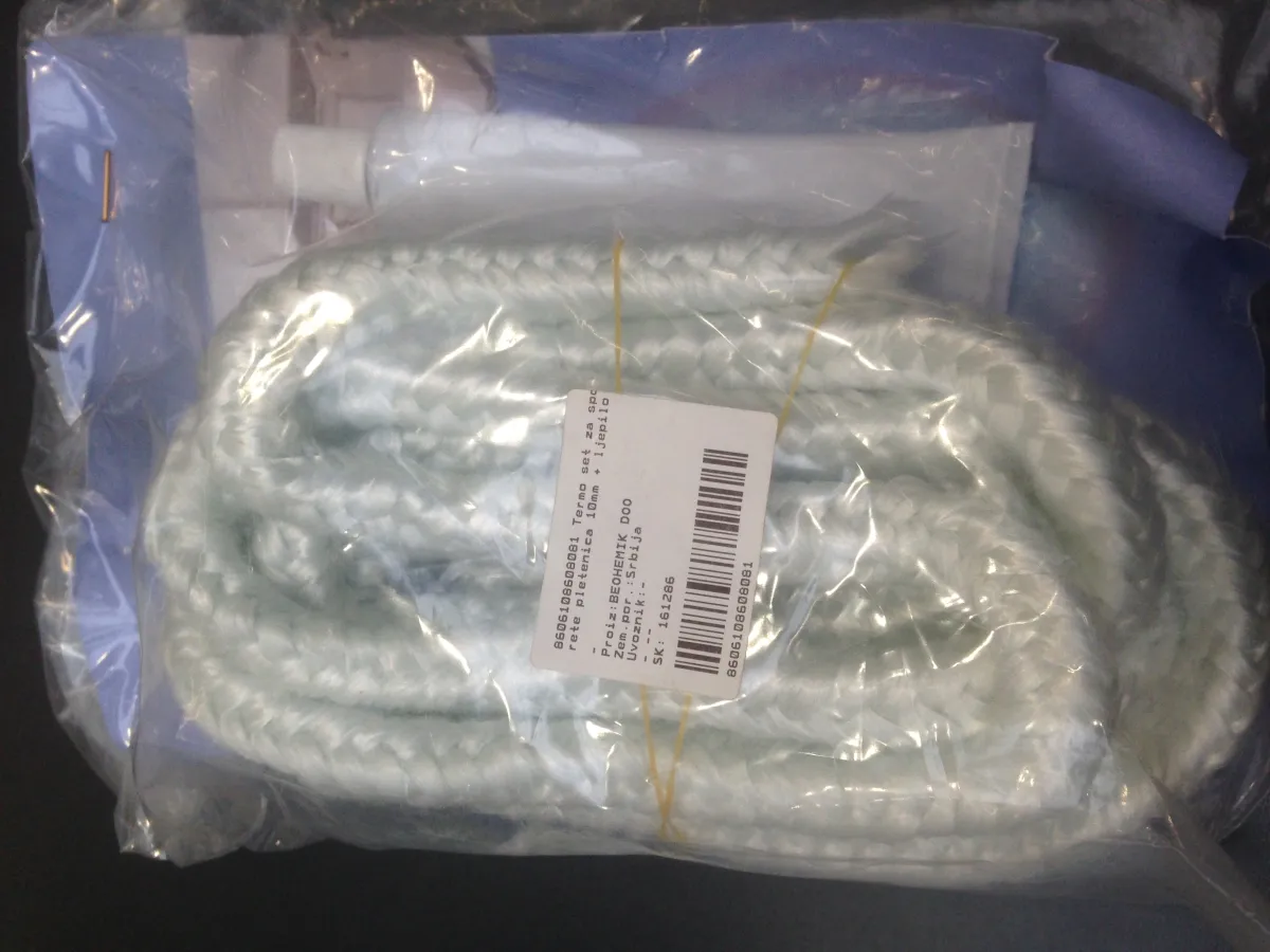 Termo set za šporete pletenica 10mm + ljepilo 100g