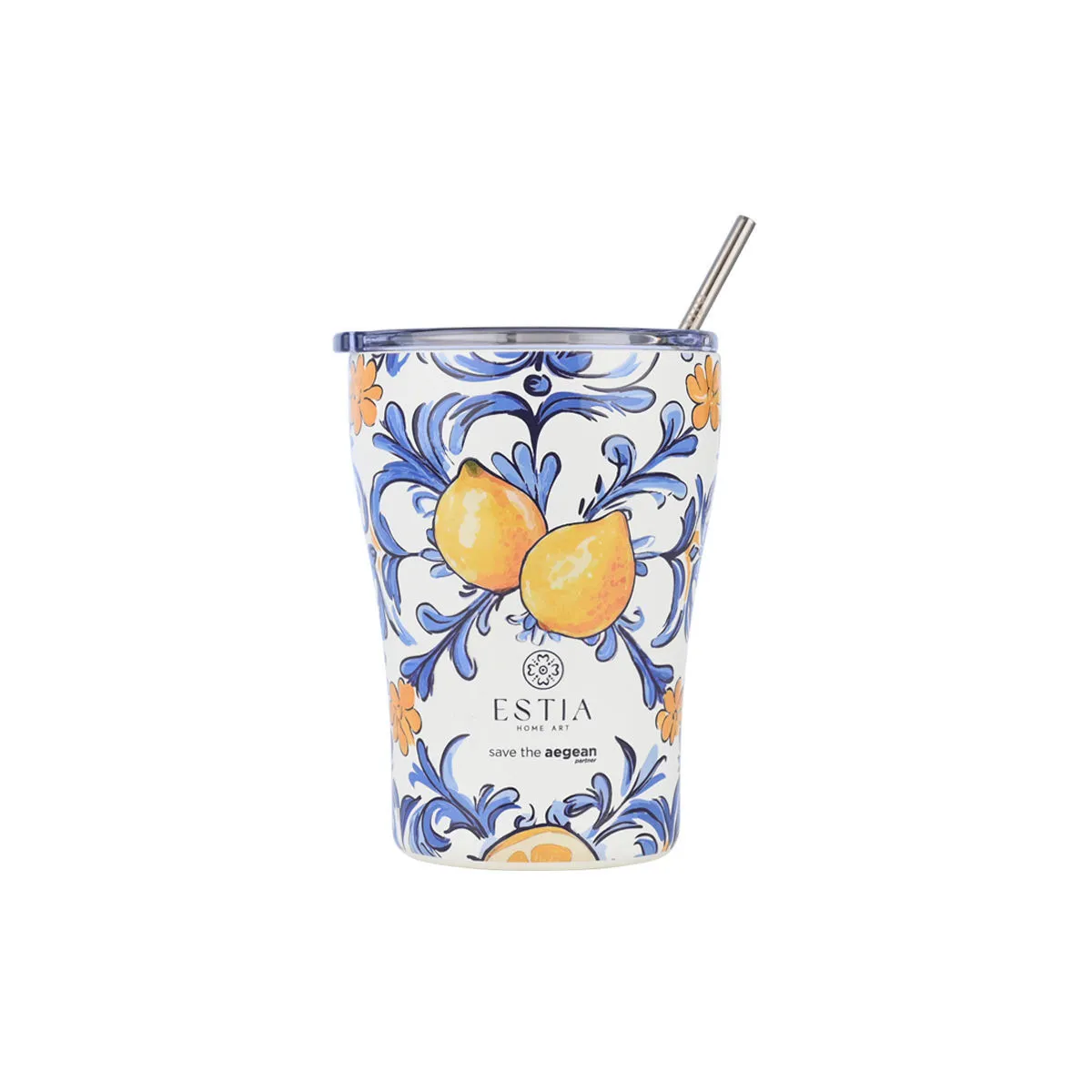 Termos šolja Save the Aegean 350ml Amalfi coast sa slamč. Estia