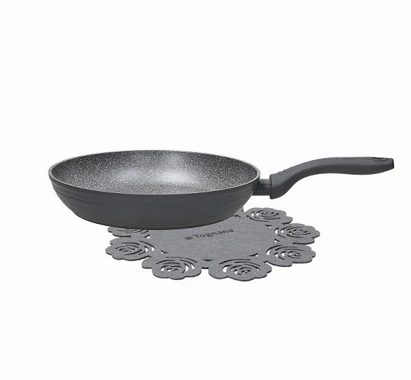 Tiganj Cookcircle Ardesia fi 24cm+podloga sivi Tognana