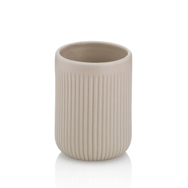 Toaletna čaša Adele fi 7.5x10cm bež Kela