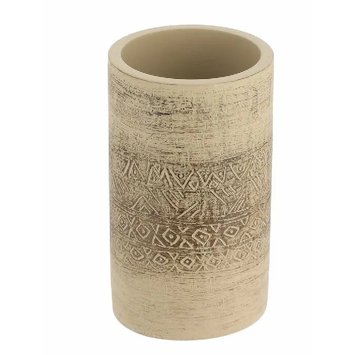 Toaletna čaša Arezzo fi 6.5x10.5cm bež Tendance