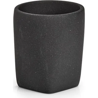 Toaletna čaša Dark Stone fi 7.7x8.8cm crna Zeller