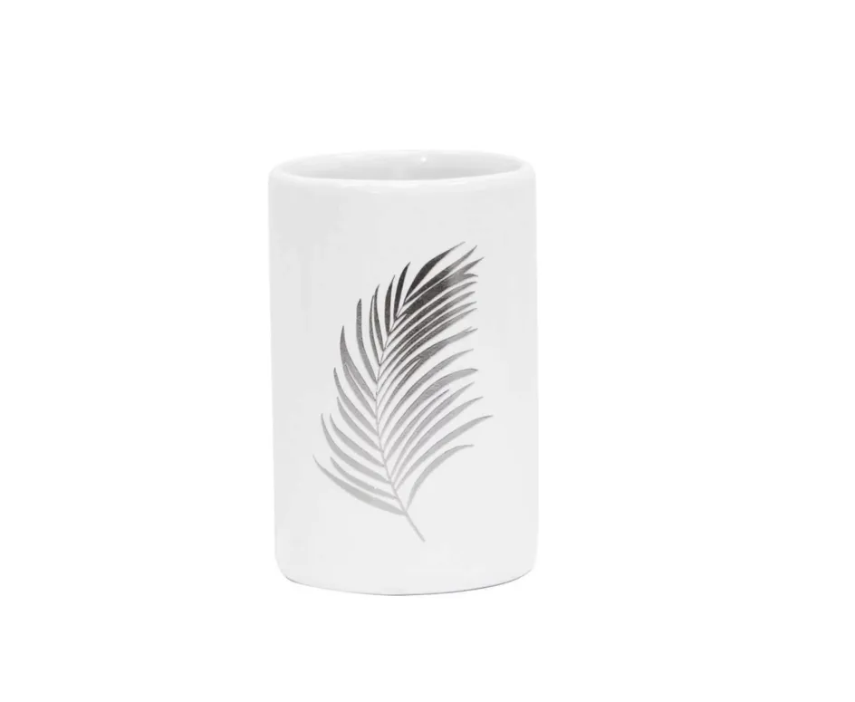 Toaletna čaša Orbella fi 7.4x11.3cm bela/boja srebra Paris prices