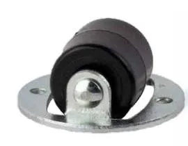 Točkić fi 14mm ravni sa ramom fi 16mm crni Siso
