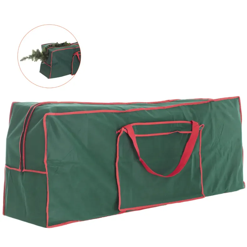 Torba za novogodišnju jelku 125x30x50cm zelena/crvena Feeric