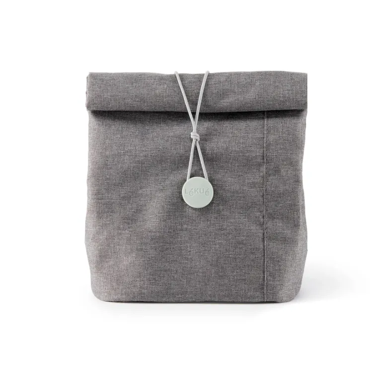 Torba za užinu Lunchbag to go 4l siva Lekue