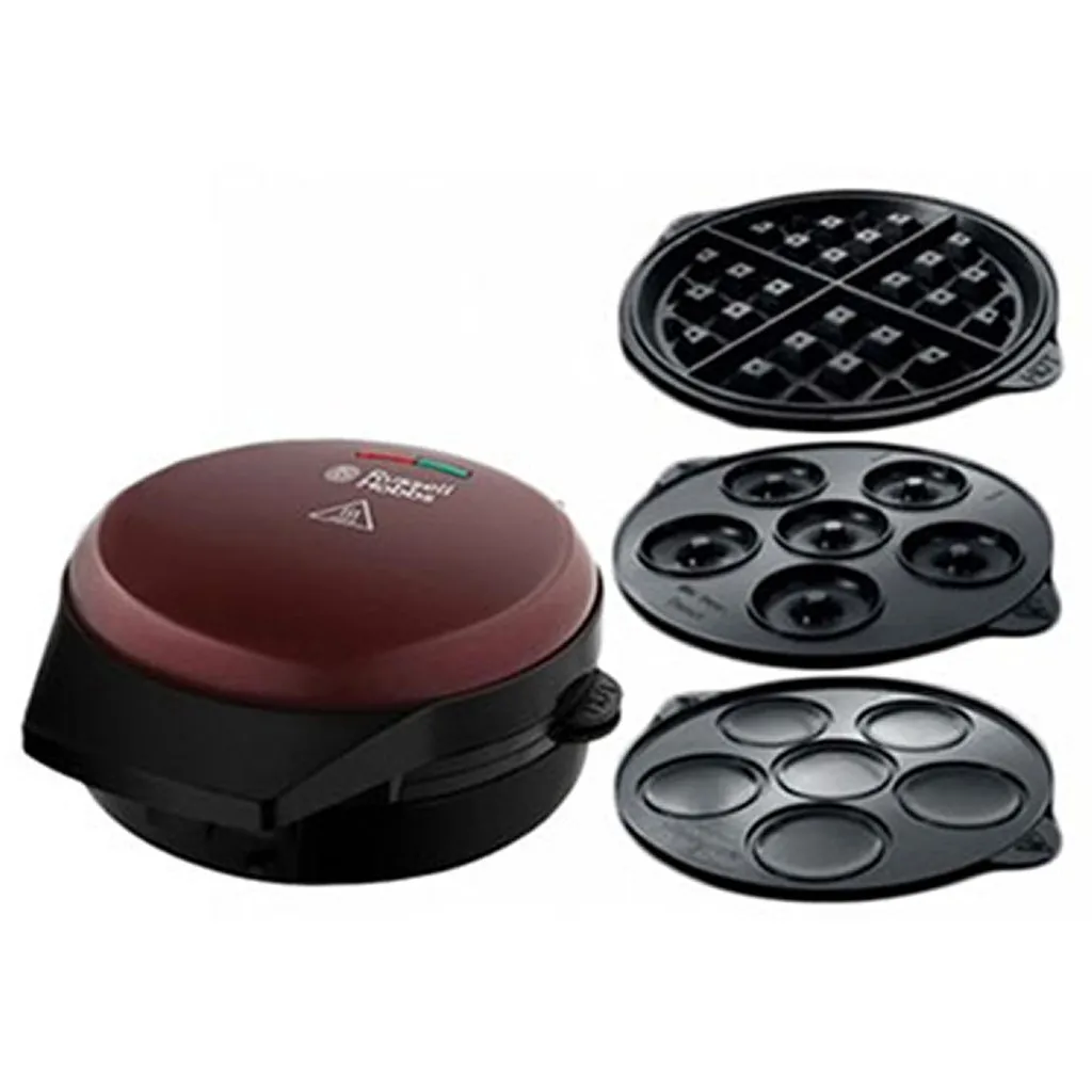 Toster za bakin kolač Fiesta 756-900W 3u1 crni/bordo Russel Hobbs