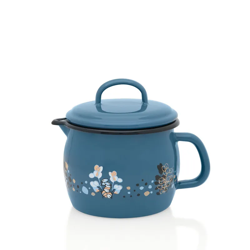 Trb. lončić Delight sa poklopcem 12cm / 1.3l plavi Metalac