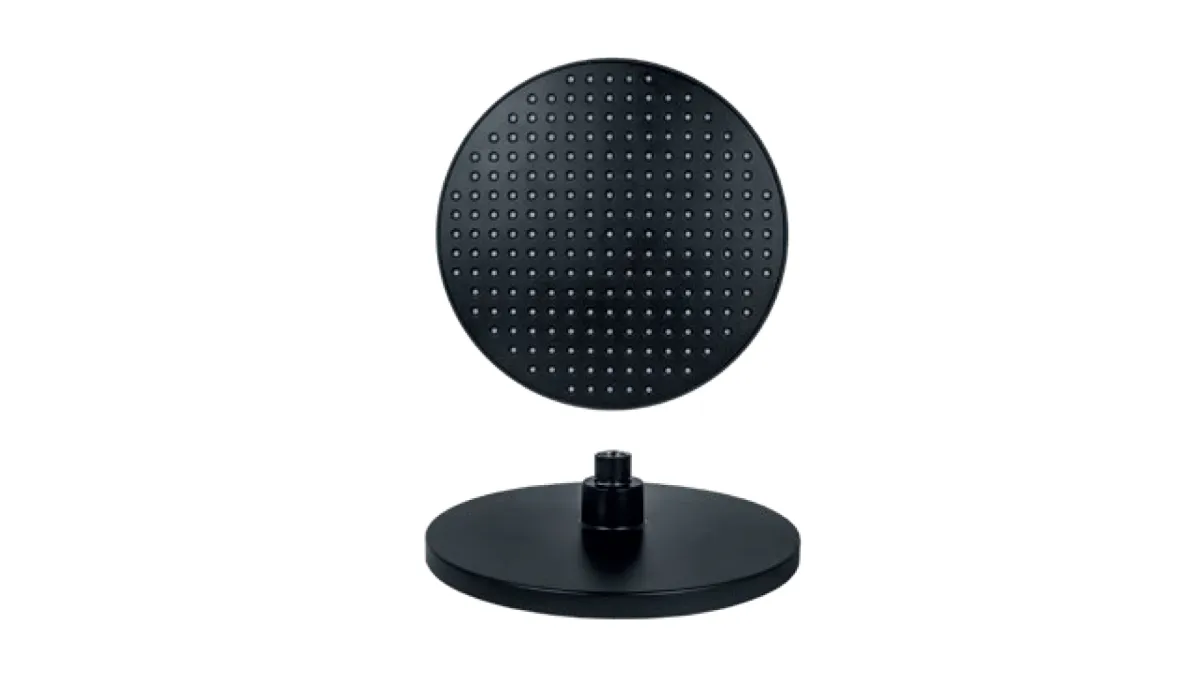 Tuš ruža za usponski tuš crna 220mm Dark Rosan