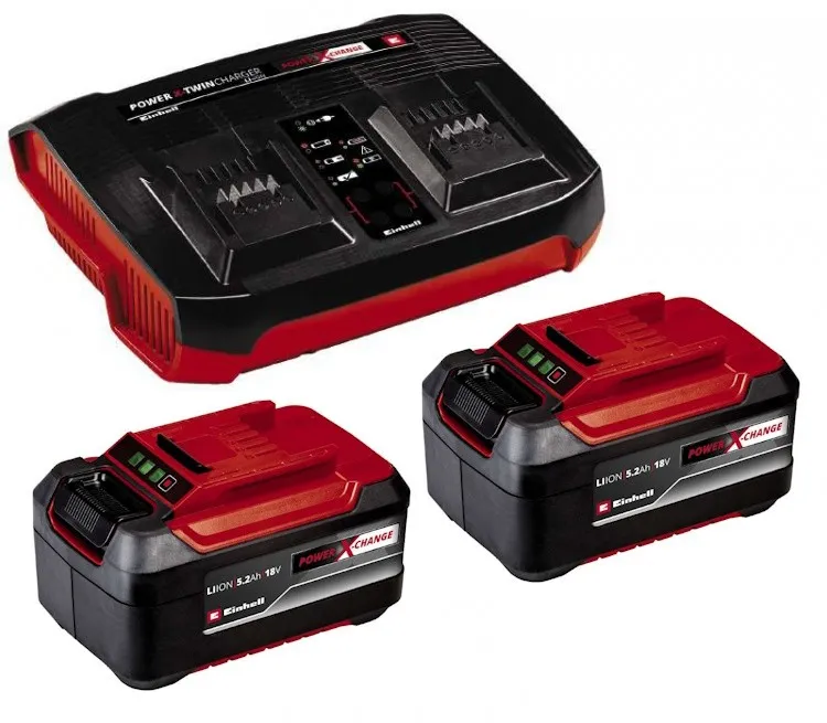Twincharger startni set 2x5.2Ah Einhell