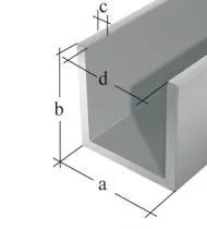 U lajsna alum. 16x13x1000mm G.Alberts