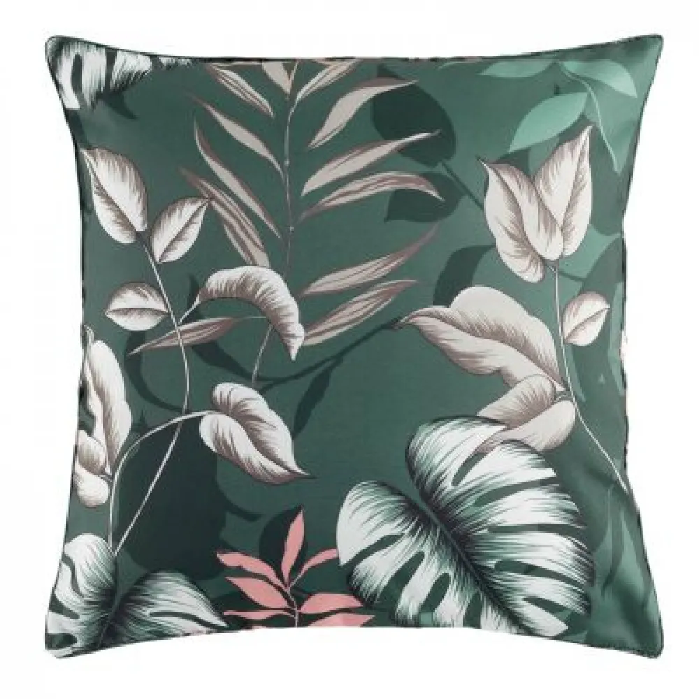 Ukrasni jastuk Jardin 60x60x25cm zeleni sa lišćem D. Interieur