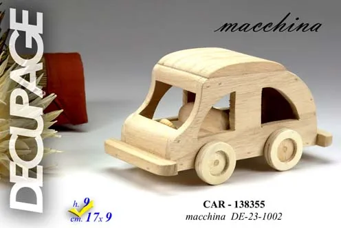 Ukrasni predmet drveni autić 17x9x9cm DE23-1002