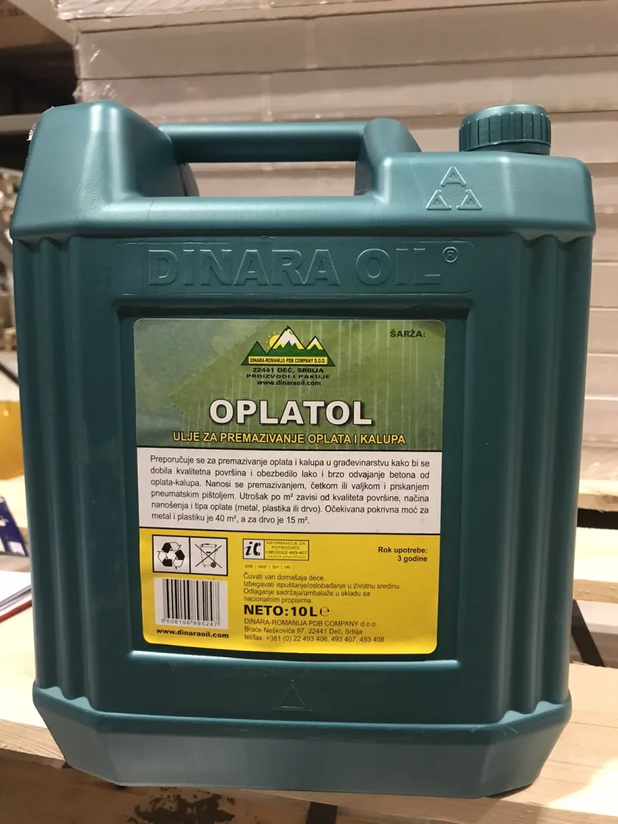 Ulje za oplate OPLATOL 10l Dinara Oil