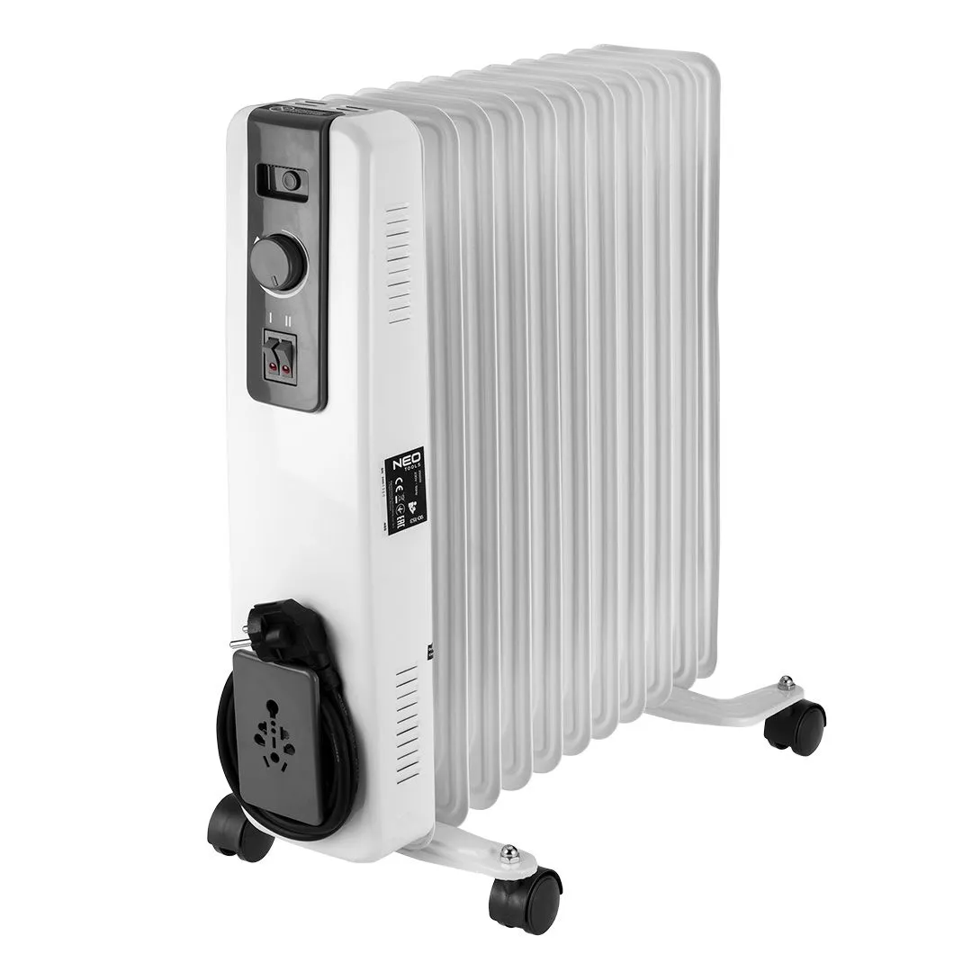 Uljni radijator sa 11 rebara 2500W beli Neo