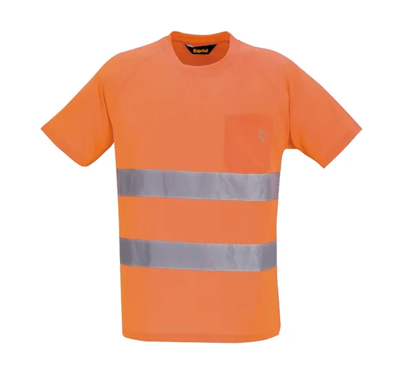 Upozorna majica vel. L fluor. narandž.