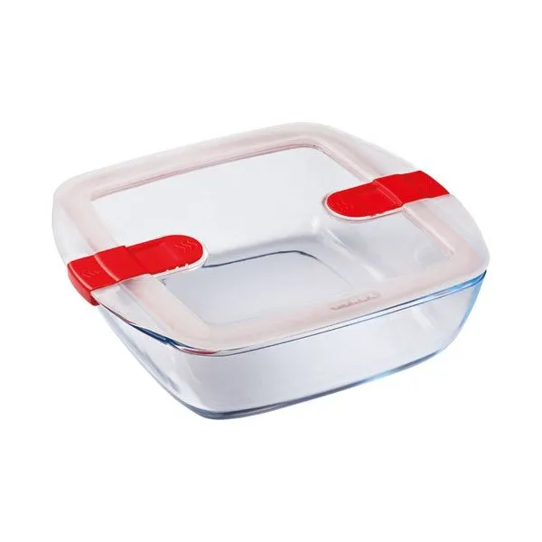 Vatrost. četvrtasta posuda 25x22cm sa pvc pokl. Pyrex