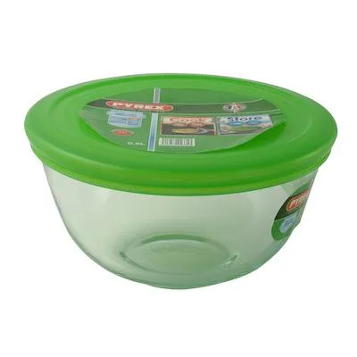 Vatrostalna činija okrugla Cook&Store 0.5L sa pvc poklopcem