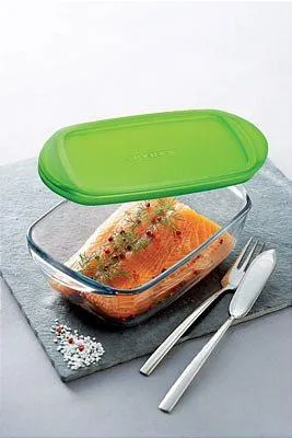 Vatrostalna posuda Cook&Store 23x15cm sa pvc poklopcem