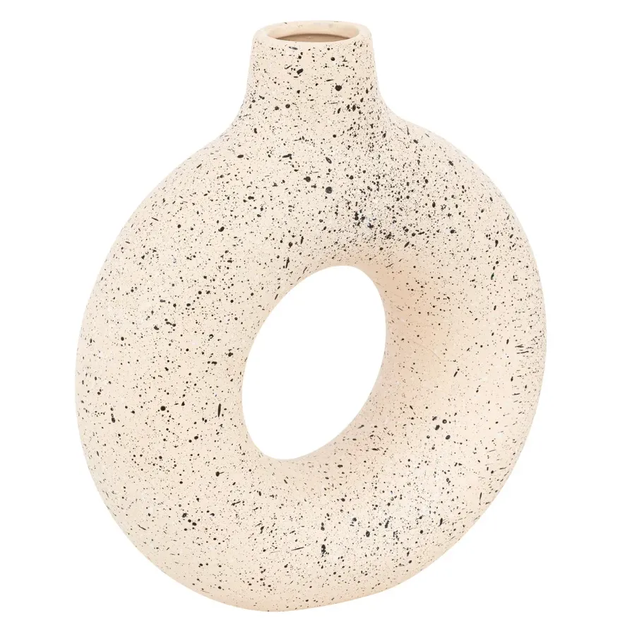 Vaza 30x27cm sv. roza/crna Atmosphera C. Dinterieur